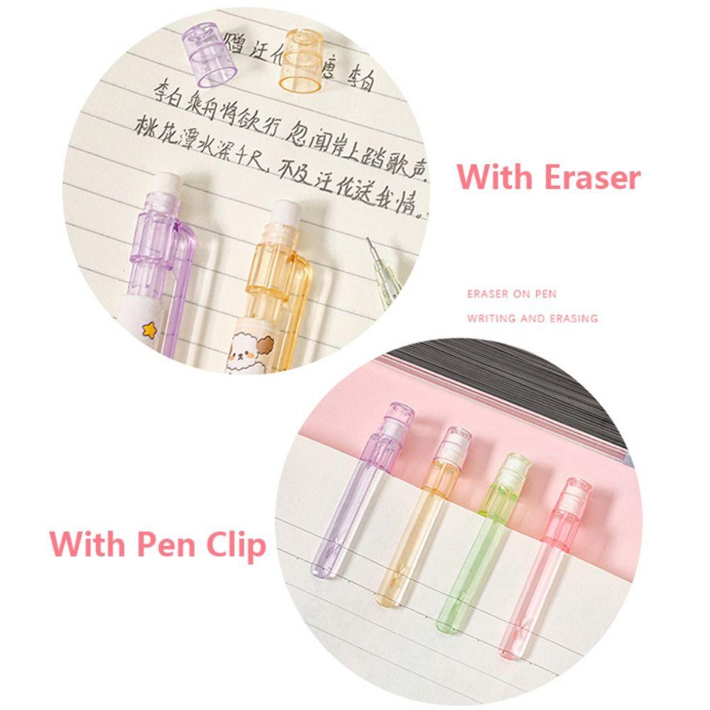 Cartoon 2.0MM 2B Automatic Pencil Press Type Come With Eraser Mechanical Pencil Stationery Sketch Pencil Students