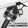 3pcs/1Set 12/16/19mm Chamfer Counter Sink 90 Degree Deburring Chamfering  Carpentry Power Tool
