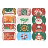 24/12pcs Christmas Pillow Shape Candy Box Merry Christmas Kraft Paper Gift Box Packging Kids Favors Happy New Year Navidad 2025