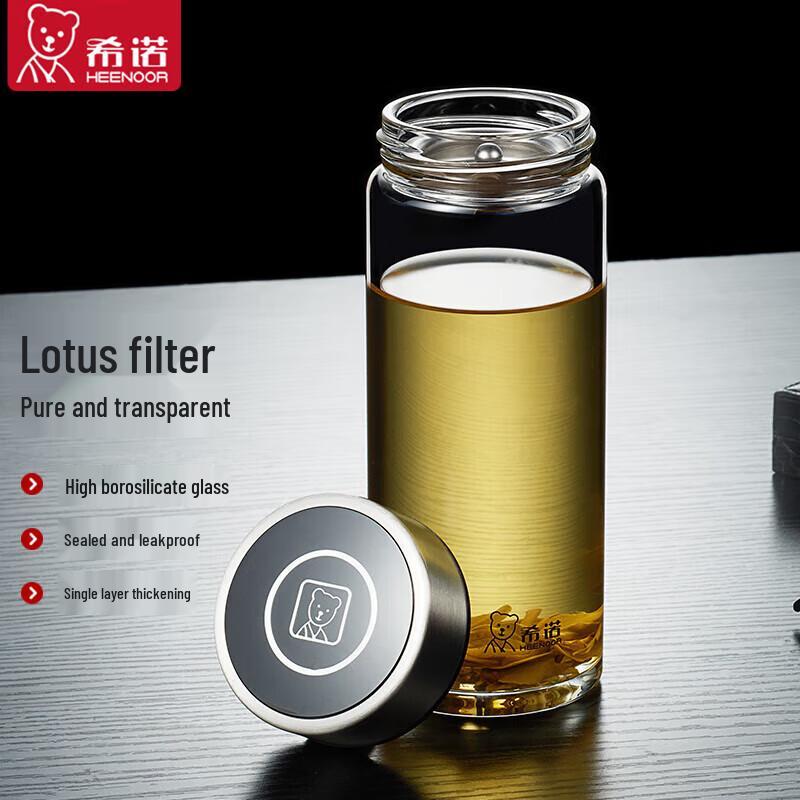 Heenoor XN-6191 410ml Glass Tea Infuser Bottle