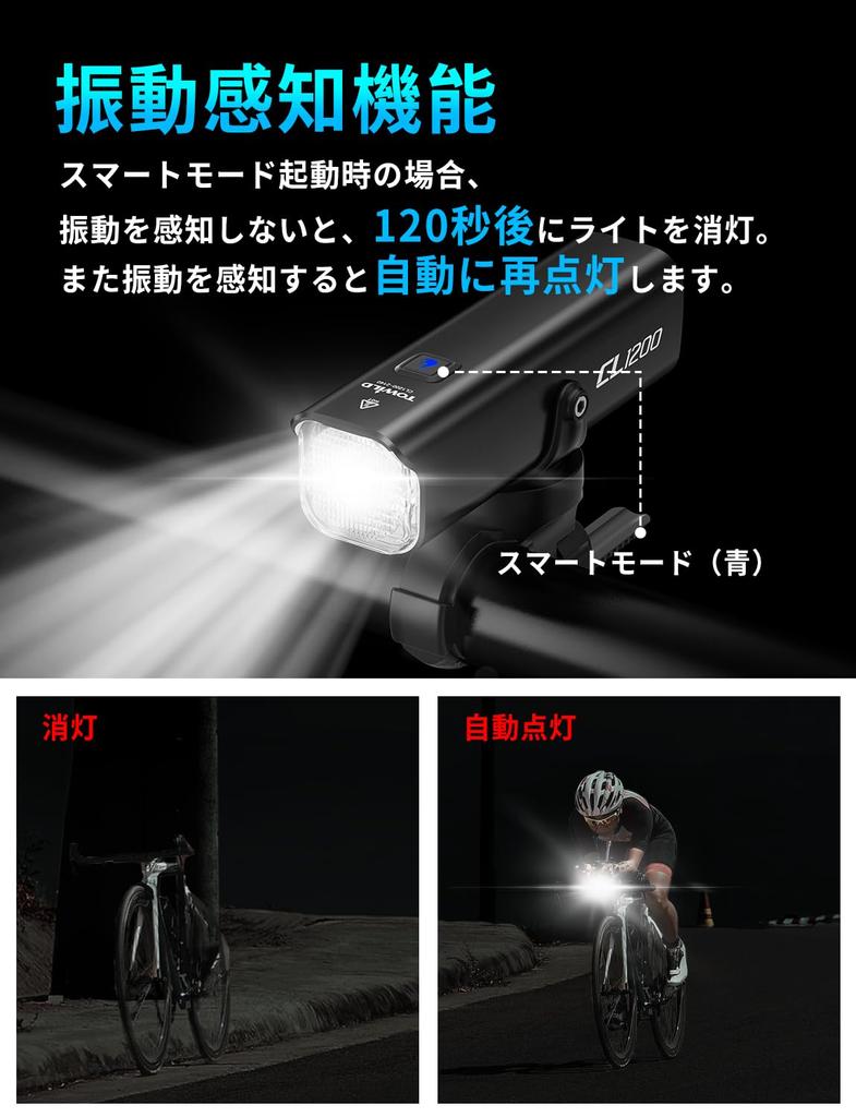 1200 4000mAh High Automatic IPX6 Aluminum Alloy Front Light for Cross Nighttime and More Lumens, Capacity, USB-C Rechargeable, On, Waterproof,