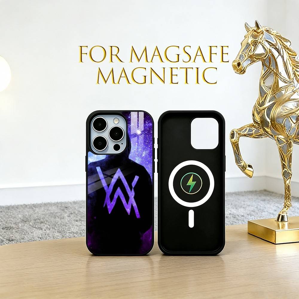 alan walker Phone Case For iPhone17,16,15,14,13,12,11 Plus,Pro Magnetic For Magsafe Wireless Charging