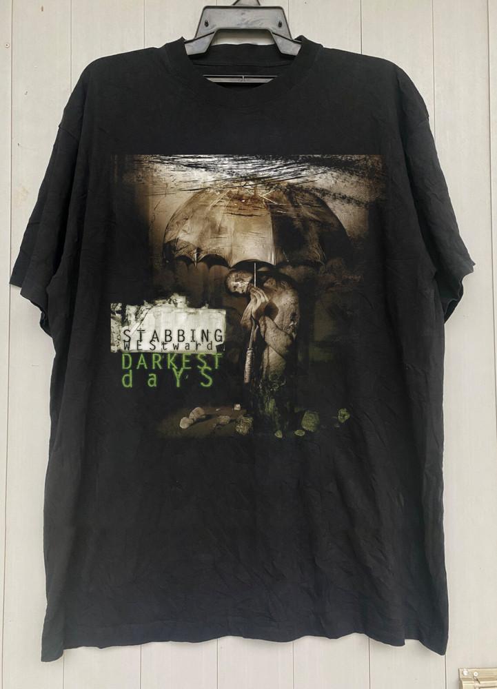 Stabbing Westward Darkest Days Album Short Sleeve Cotton Shirt All Size Unisex T-Shirt S