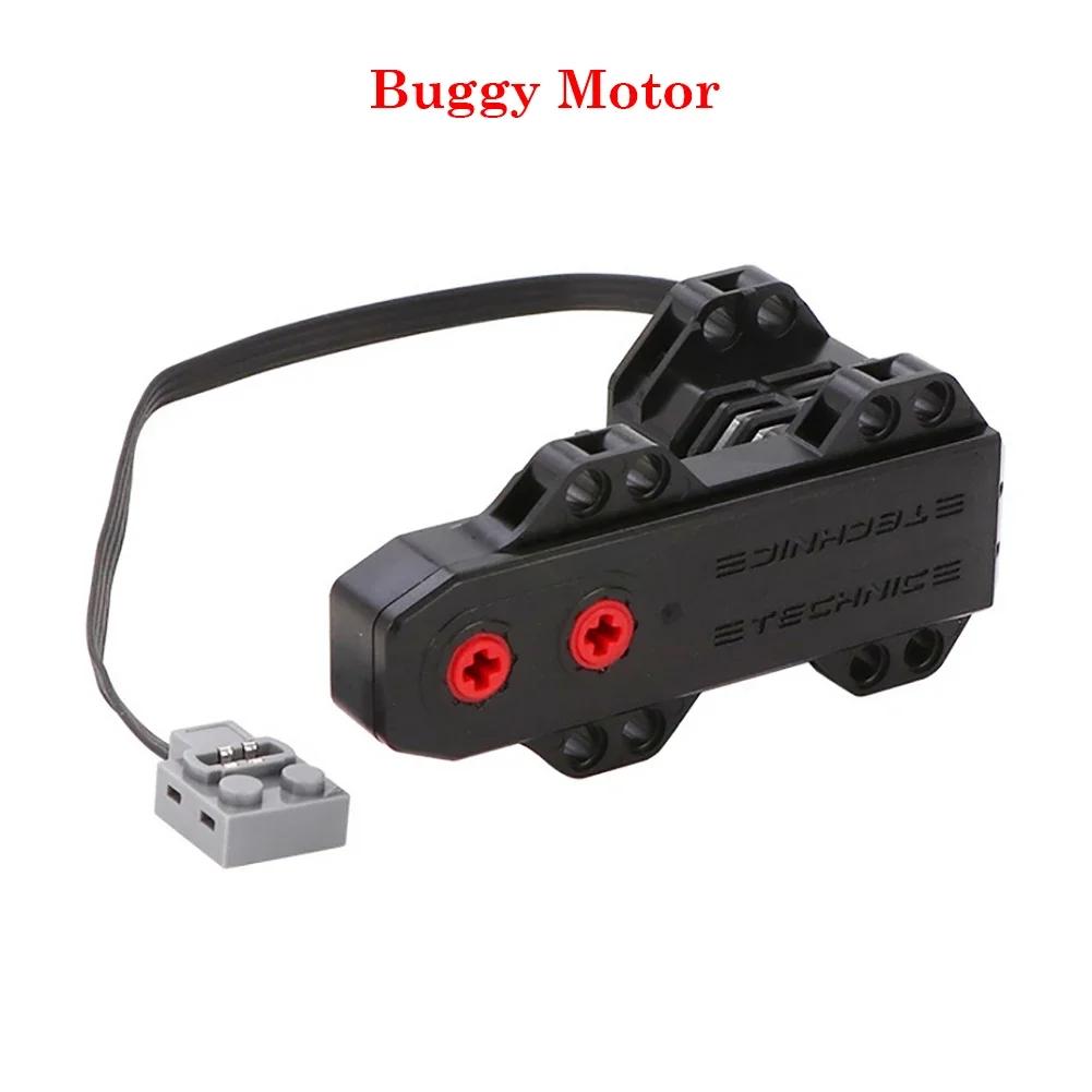 Technisches MOC Power Functions Servo Teile Zug Buggy M Motor 8883 Modifizierte IR Fernbedienung Power Gruppe Sets Lithium Batteriebox 9686