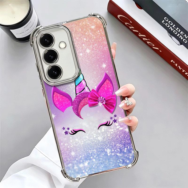 Pink Unicorn Rainbow Soft Phone Case For Samsung A17 A27 A07 A37 A57 A16 A56 A15 A55 A14 A54 A13 A53 A26 A36 A25 A35 A24 A34 A23
