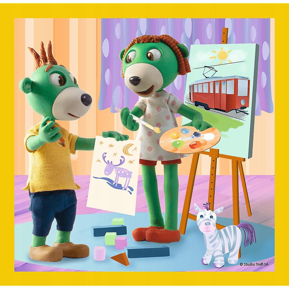 PUZZLE 3W1 TREFLIKI RAZEM JEST WESOŁO 34850