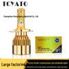 Dual Color LED Headlights: C6 Car H7 H8 H11 Yellow & White, High/Low Beam