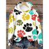 Womens Oversized Hoodie With 3D Digital Dog Print Casual Comfortable Sweatshirt 2025