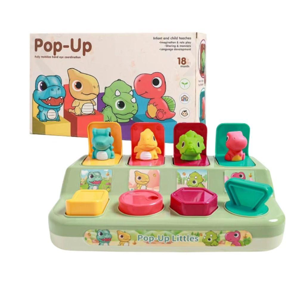 Montessori Interactive Animal Toy Box Cartoon Animals Activity Pop Up Toy  Kids Gifts