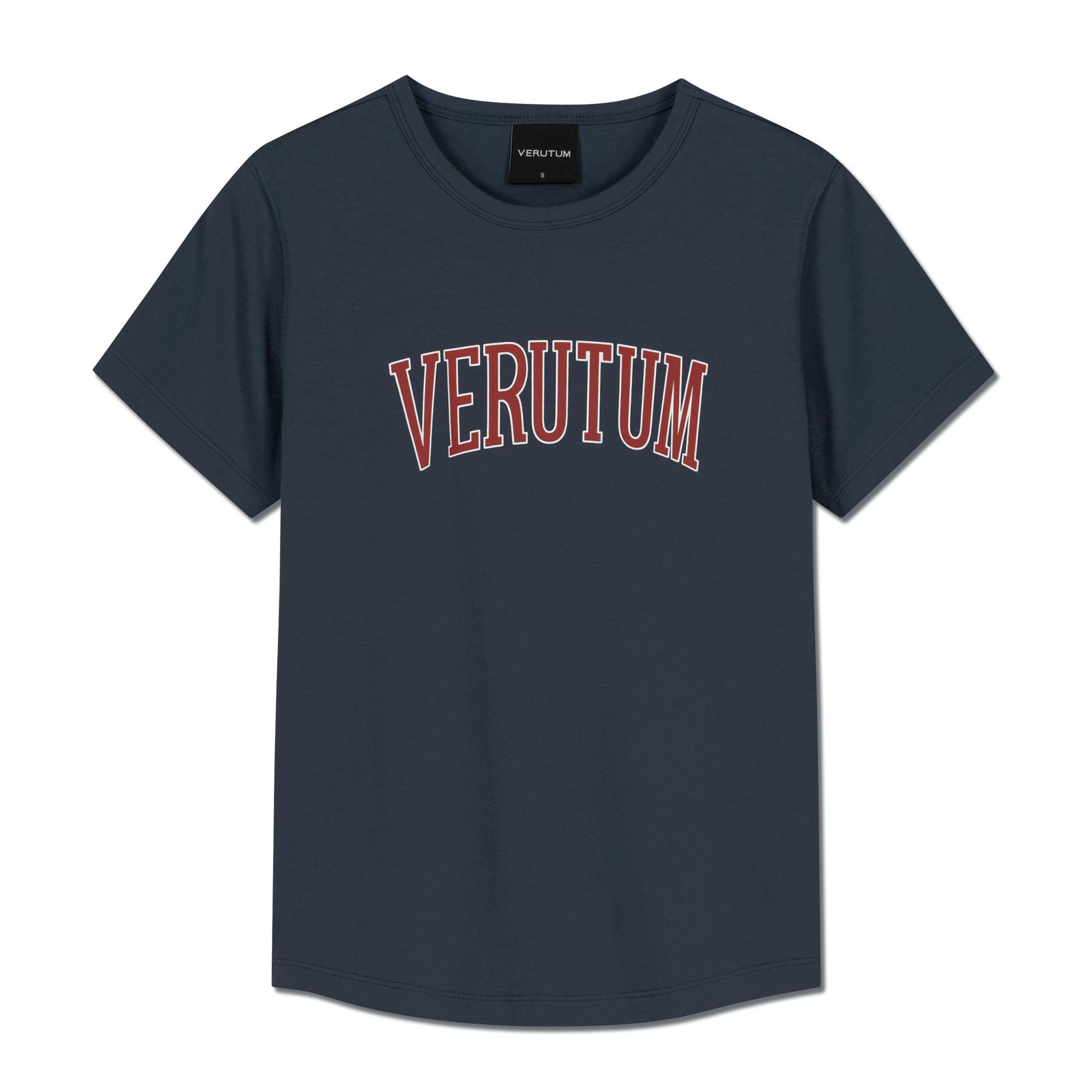 Verutum Arch Logo T-Shirt Navy S