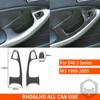 Dveře Power Glass Window Lift 2 Dveře Samolepky z pravého uhlíkového vlákna Kryt pro BMW E46 1998-2005 Dekorace interiéru
