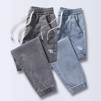 Jeans da lavoro casual larghi da uomo per primavera e autunno, pantaloni harem giovanili taglie forti, belli