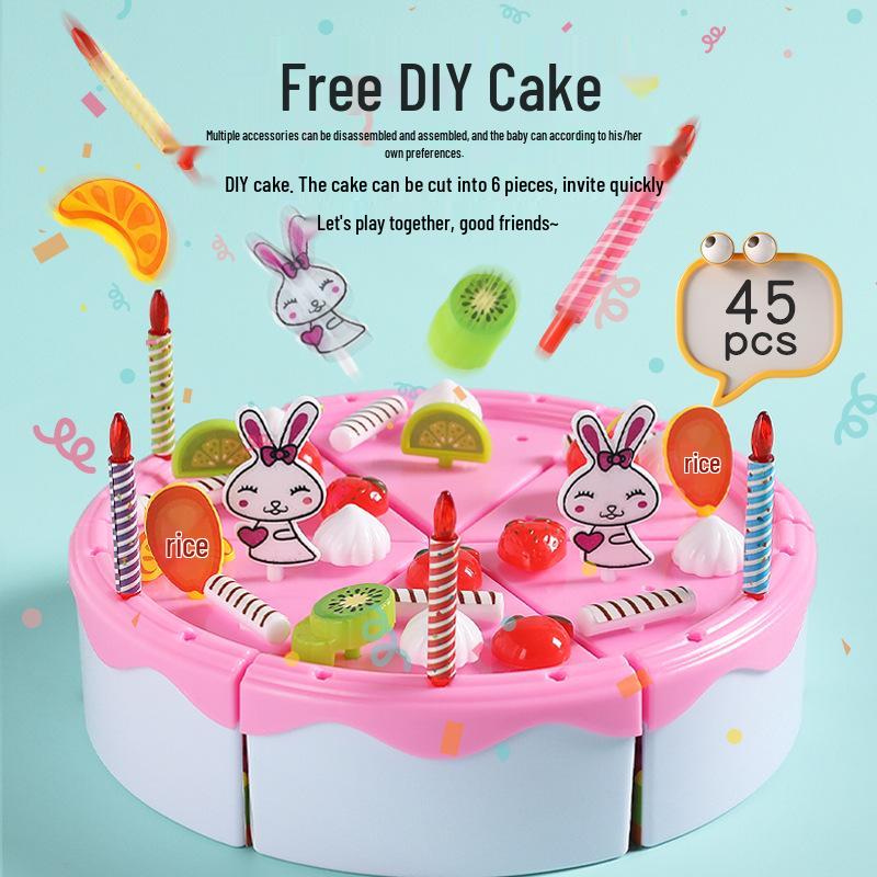 Kids' Pretend Play Kitchen Set: Vegetables, Pizza, and Fruit Cutting Fun