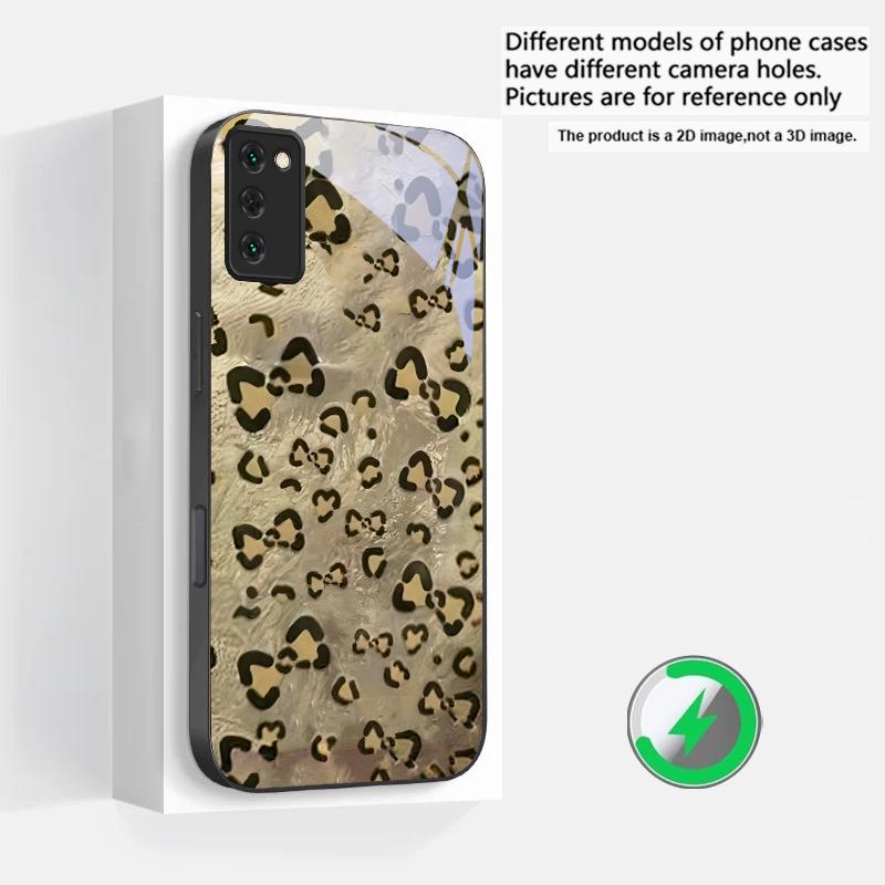 

Abstract leopard print Suitable For Samsung Galaxy S25 Ultra S20 FE S21 S22+ S23 Plus S24 S26 Edge magnetism Glass Phone Casee Galaxy S25 Ultra