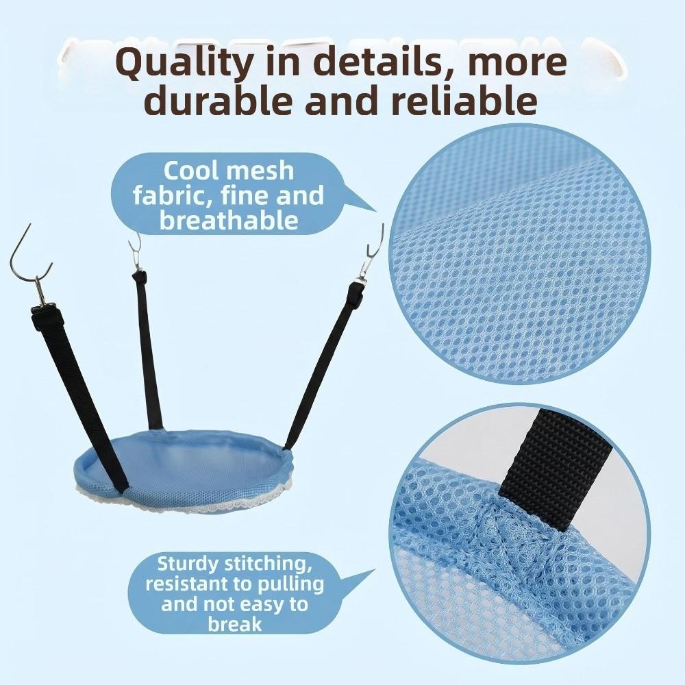 Adjustable Lanyard Hanging Cat Bed Breathable Mesh Hanging Sleeping Bed Cat Nest  For Cat Cage