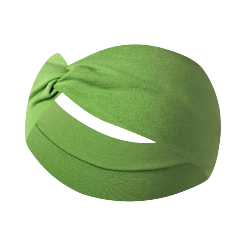 Stretchy Wide Cross Knot Headband for Women Soft Elastic Hair Comfortable Turban Style Wrap for Daily Use Yoga Sports Running
