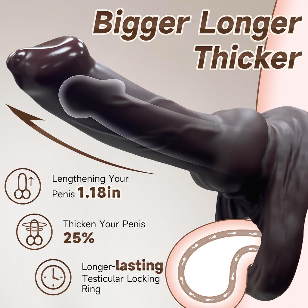 Produkty pro dospělé Penis Dildo Zvětšení Sexuální hračky pro muže Kohoutí kroužek Rozšiřovač Extender Rukáv Opakovaně použitelné kondomy Erotická pomůcka pro páry