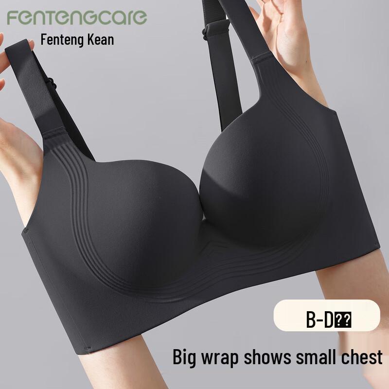 FENTENGCARE Wireless Large Bust Minimizing Seamless Bra M