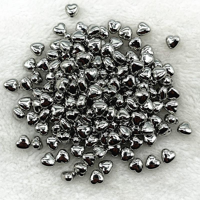 100pcs/lot 7mm MiNi CCB Loving Heart Spacer Beads for Jewelry Making DIY Handmade Accessories