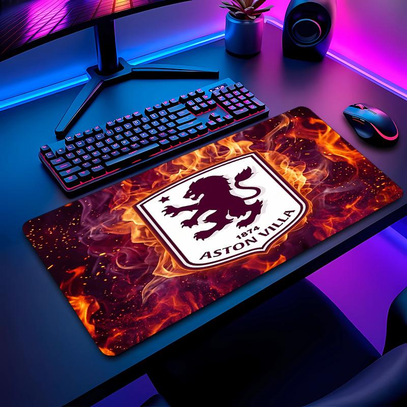 Tappetino per Mouse Stampa Calcio Aston Villa Non?Tappetino Antiscivolo in Gomma per Scrivania Impermeabile Mousepad da Gioco per Laptop Ufficio Desktop