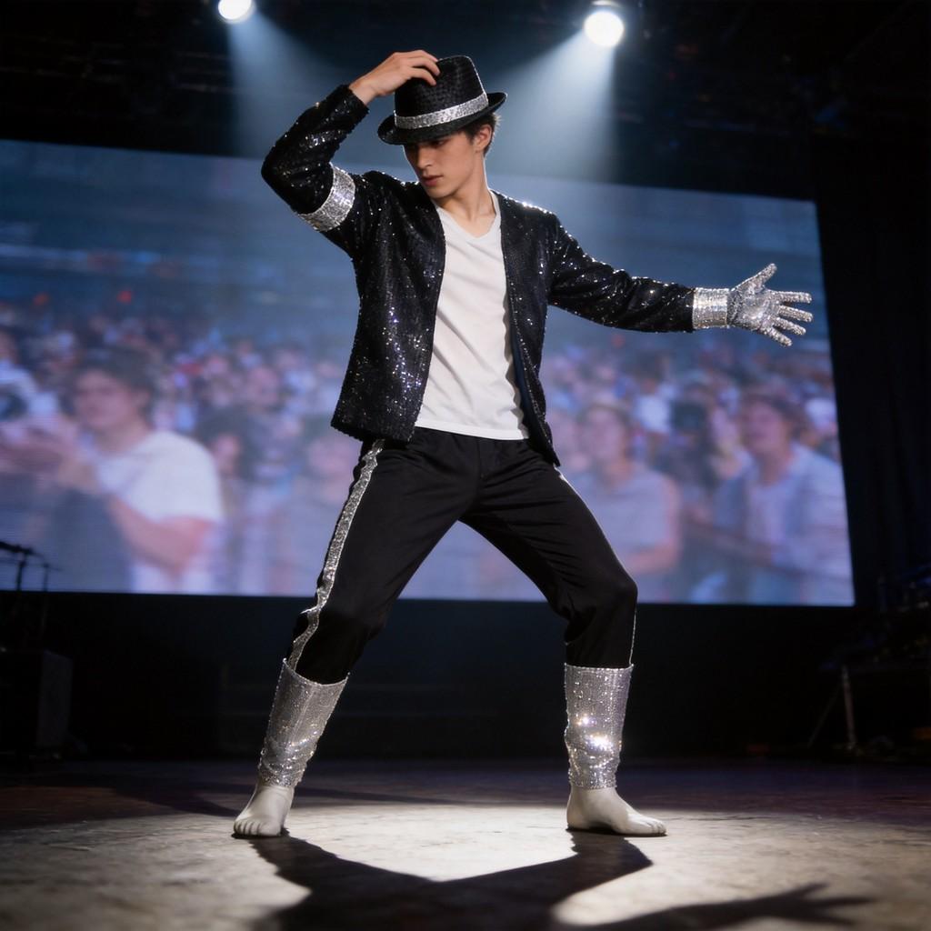 Michael Jackson Performance Costume With Sequined Stage Outfit For Kids And Adults