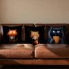 Modern cat Cushion Cover Soft Reversible  Durable Pillow Cover  MultiScene Use for Home  Car Daily Comfort