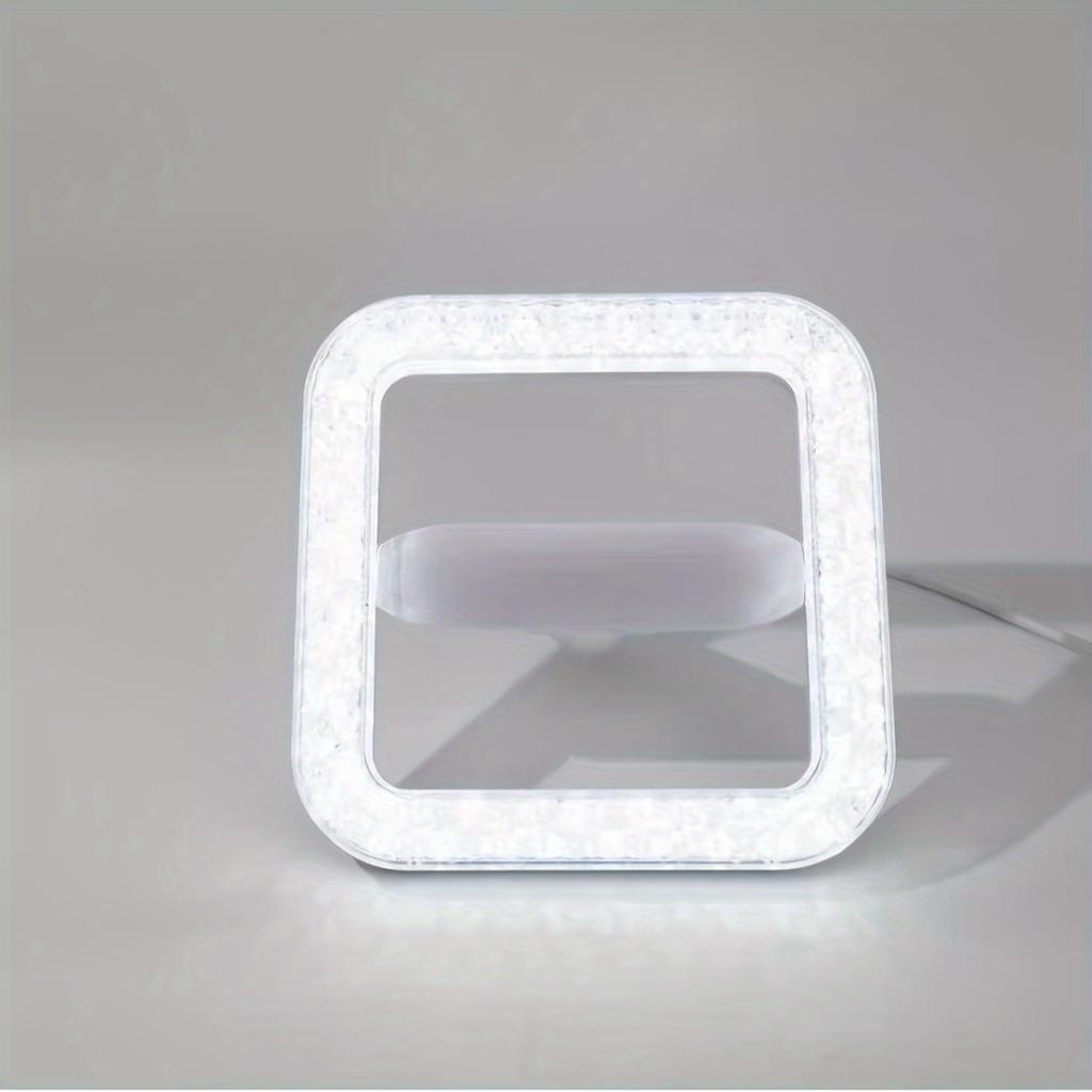 Led Spiral Square Crystal Ceiling Lamp