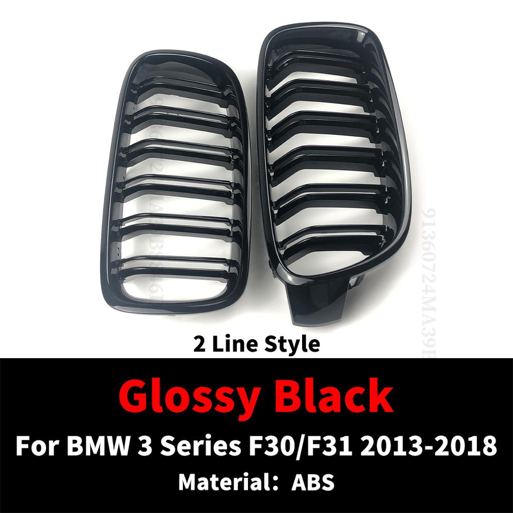 ZBIF1 Upgrade 2 Line Body Kit Front Bumper Kidney Grill Hood Inlet Grille For BMW 3 Series F30 F31 F35 2013-2018 325i 328i 320i Tuning