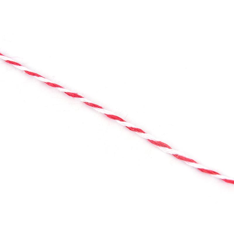 100M/Roll Cotton Bakers Motouz Provázek Šňůra Vánoční dárkové balení Decor Craft