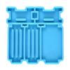 Epoxy Crystal Valentines Day Geometric Splicing Storage Box Mold Silicone Resin Mold for DIY Craft Jewelry Storage