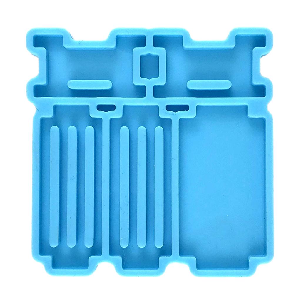 Epoxy Crystal Valentines Day Geometric Splicing Storage Box Mold Silicone Resin Mold for DIY Craft Jewelry Storage