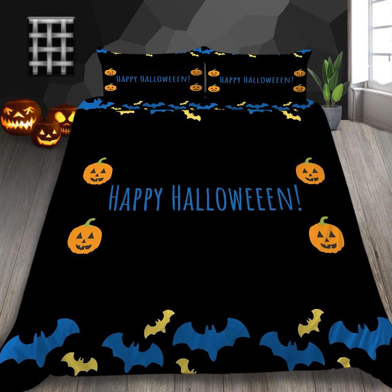 Halloween Home Textiles 3D Printed Duvet Cover Set Luxury Quilt Cover Microfiber Polyester King Queen Size Duvets Bedding