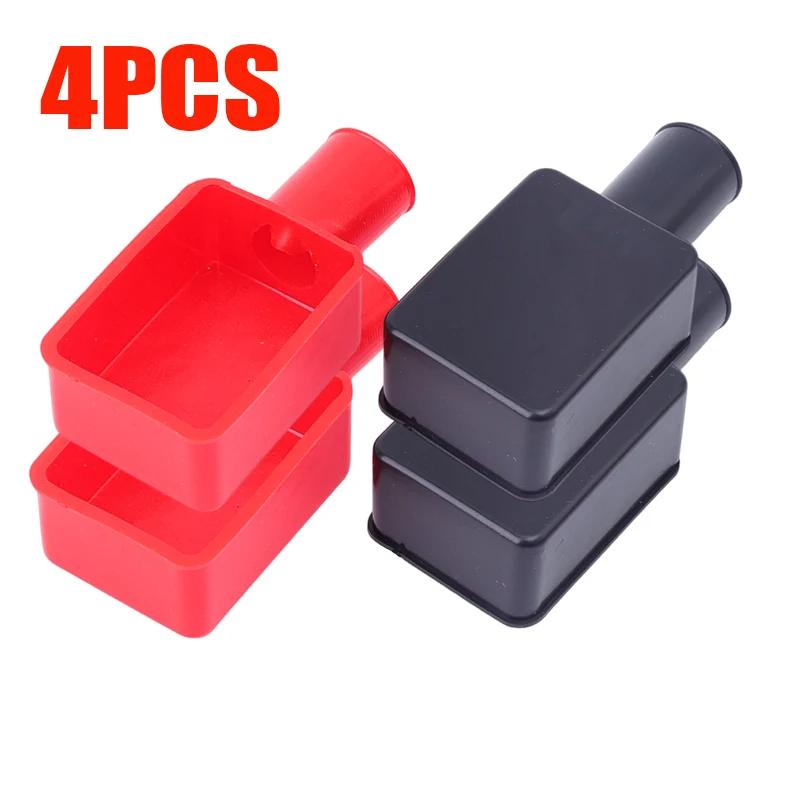 Car Battery Pole Positive and Negative Protection Cover Soft Plastic Flexible Battery Terminal Insulator Protective 2-10pcs