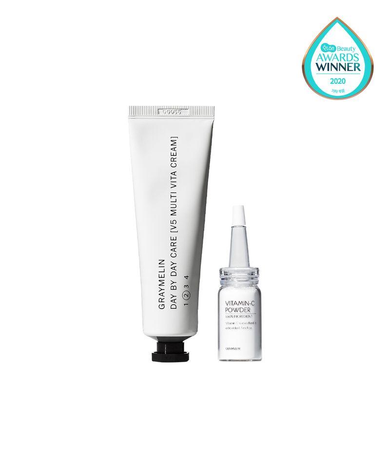 [SET][Whitening Functional] Vita Brightening Double Set (Powder 12g + V5 Multi Vita Cream 50ml)