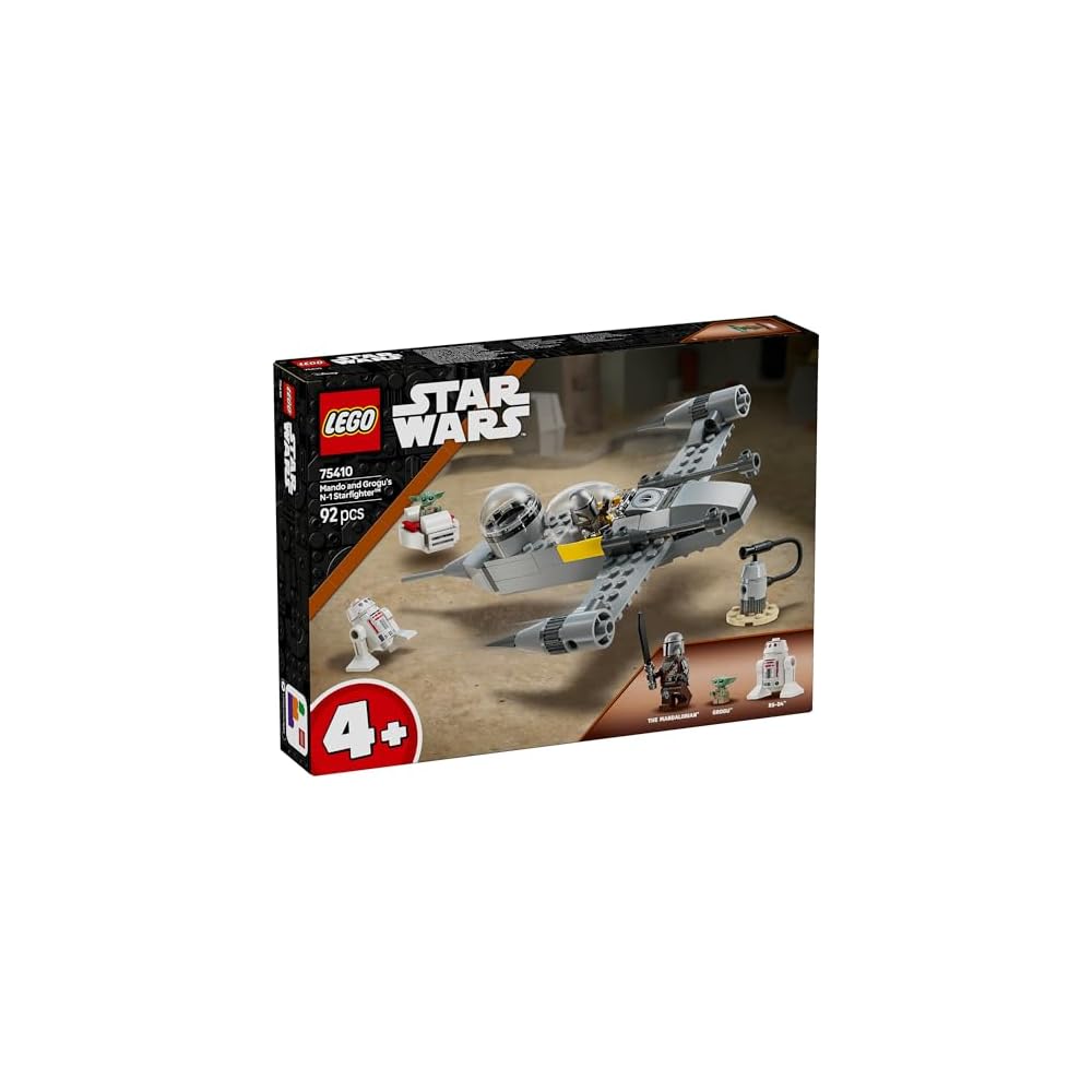 LEGO Star Wars Mandalorian N-1 Starfighter Toy Building Set for Kids Ages 4-6