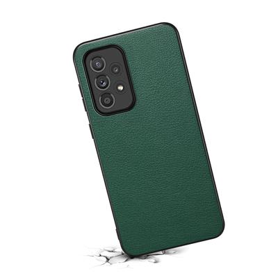 Funda para teléfono Samsung Galaxy A33 5G Textura de becerro PU+TPU+PC Funda a prueba de caídas