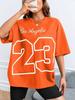 Los Angeles 23 Cotton Print Tee Shirt Original Loose Comfortabletshirt Individual Casual Soft Tee Top Aesthetic Fashion T-Shirt