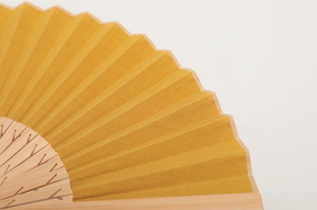 Shoroku Koeda Paulownia Fan Bag Day Summer Use [Nishikawa Shoten] Fan, Box, Included, Mother's Present, Sensu, (Mimosa)