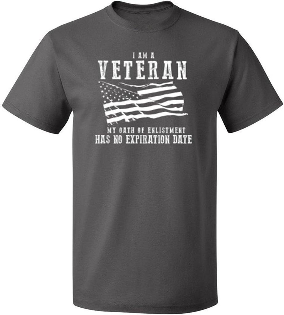 I Am A Veteran My Oath Has No Expiration Mens Veteran Design 100 Cotton Summer Oneck Short Sleeve Printed Mens Tshirt