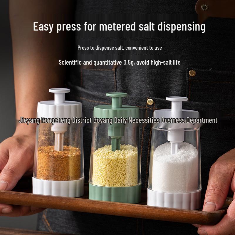 Glass Spice Jars Set - Moisture-Proof, Sealed Salt and Seasoning Containers for Kitchen Household Use