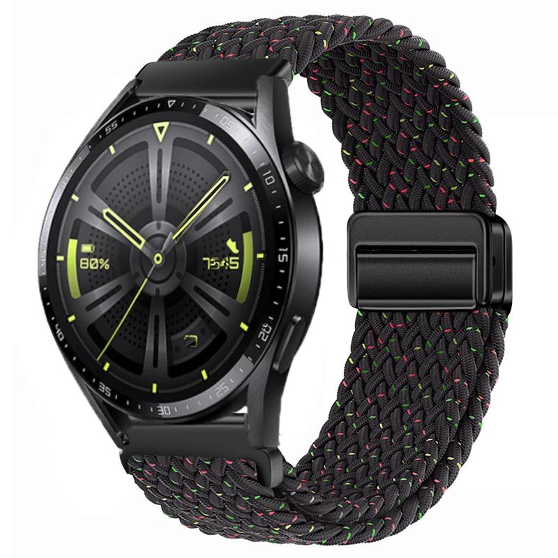 22mm 20mm Nylon Braided Strap For Huawei Watch 4/3/GT4-3 Samsung Watch 6/5/4/3 Fabric Bracelet Wristband Amazfit GTR 4/GTS4 Belt