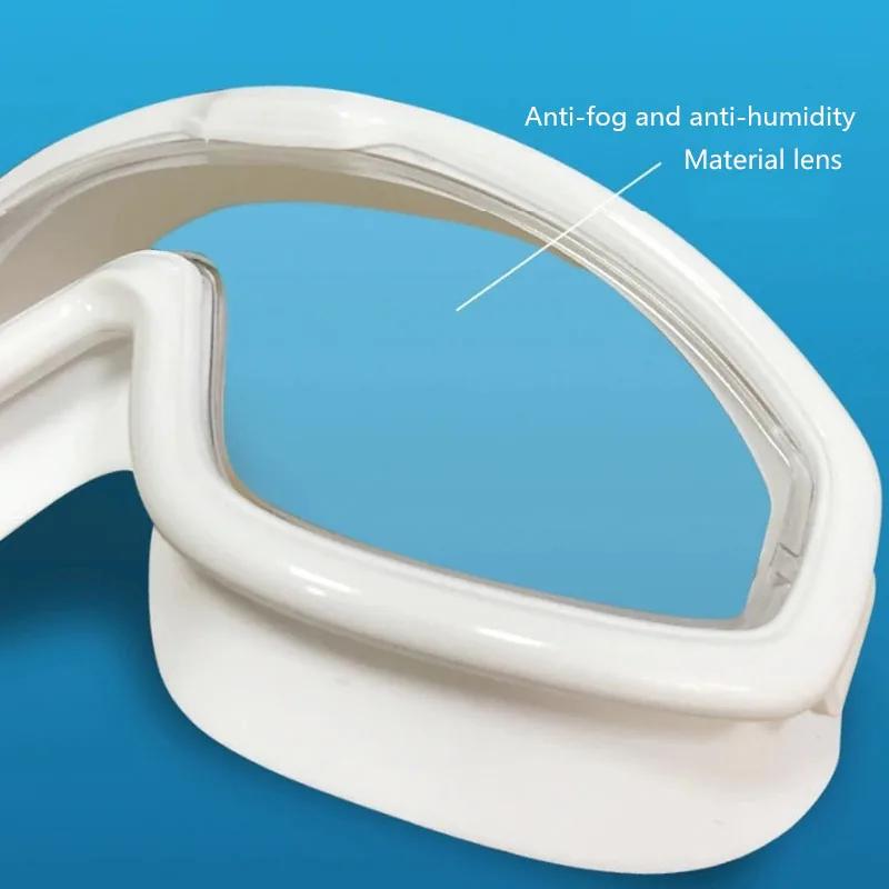 Outdoor Swim Goggles Large Frame Waterproof and for Kids Anti-Fog UV Protection Swimming Glasses for 8-13 Years Children