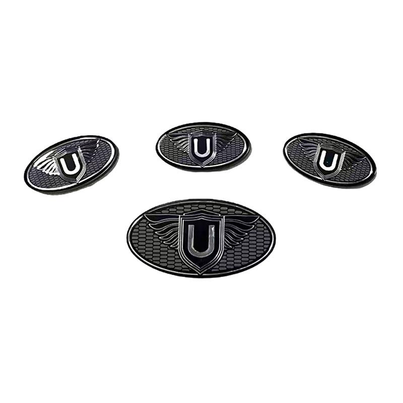 

Off Road 4x4 Exterior Accessories 4Pcs Urban Logo Front Grille / Tailgate / Side Window Badge For 2020+ Land Rover L663 Defender чёрный