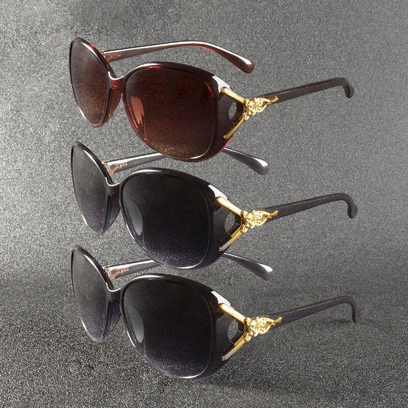 

3 шт. модные большие солнцезащитные очки женские ПК женские большие градиентные солнцезащитные очки gafas de sol mujer