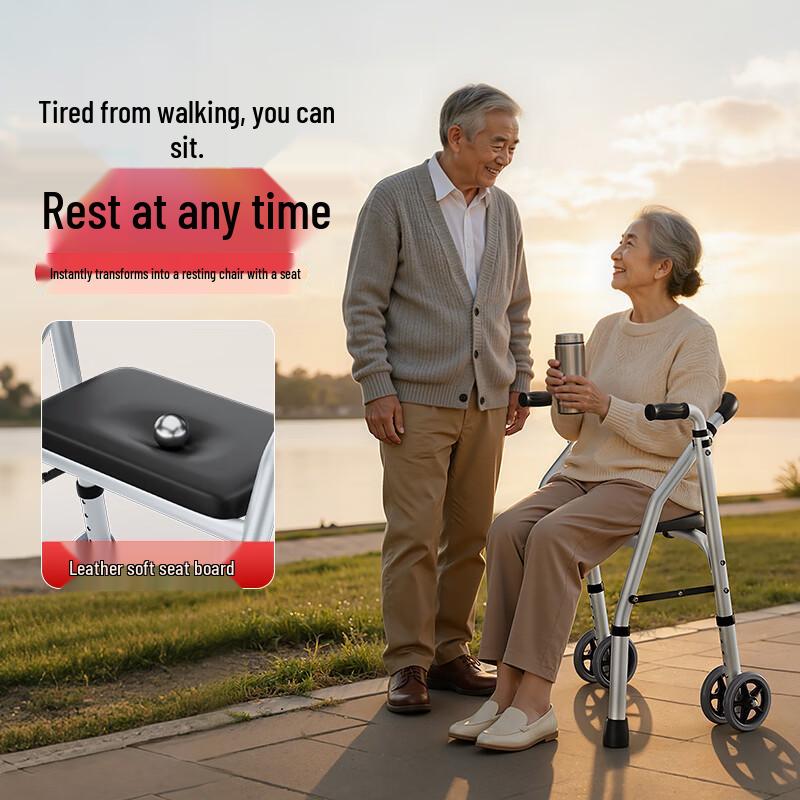 Fushide Multi-functional Foldable Walking Aid for Seniors