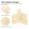 20Pcs Mini Pet Hangers Plastic Save Space Children's Clothes Hangers Pet Clothes Racks