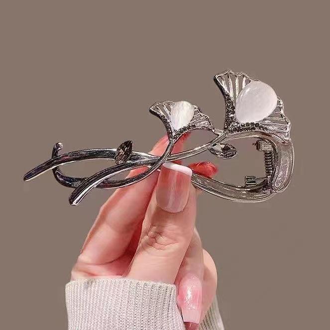 Ancient Style Lily Tulip Tassel Twist Hair Clip for Hanfu Updo