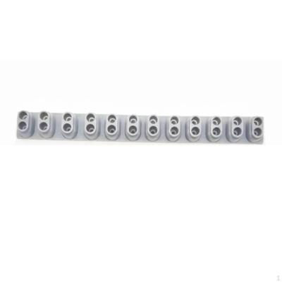 Elektronischer Klavier-Steckstreifen Hohe Elastizität 12 Tasten Silikon-Tastatur Leitfähig