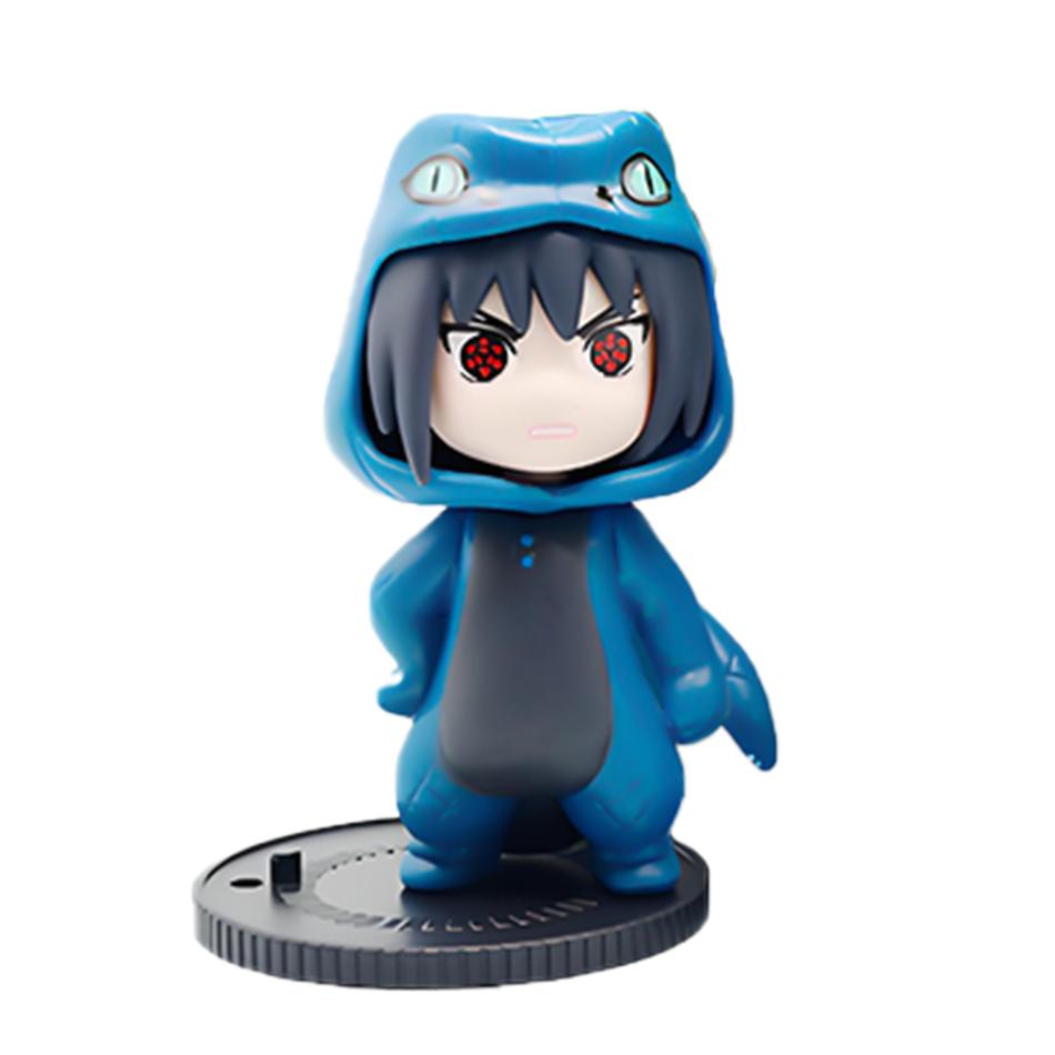 1-9 Peças Naruto Caixa Surpresa Figuras Modelo Ornamento Anime Uchiha Sasuke Sakura Cosplay Figura de Ação Modelo Brinquedos Decorações Presentes