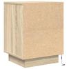 Nightstand with LED Lights Sonoma Oak 38 x 34 x 50 cm